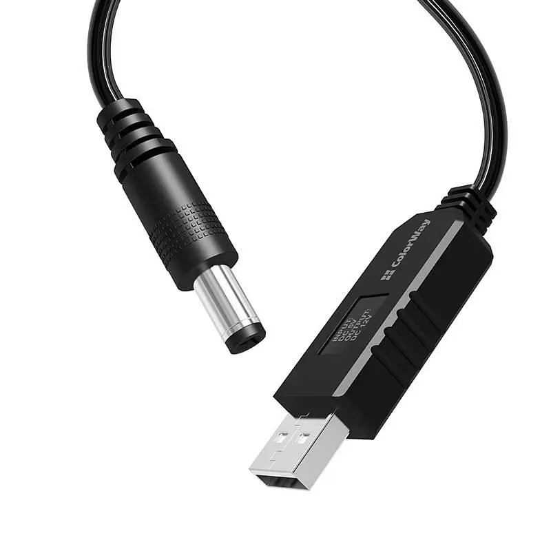 Кабель ColorWay для роутера 12V (USB-DC 5.5х2.5mm) 1 м, Black (CW-CBUD067-BK) - фото 8