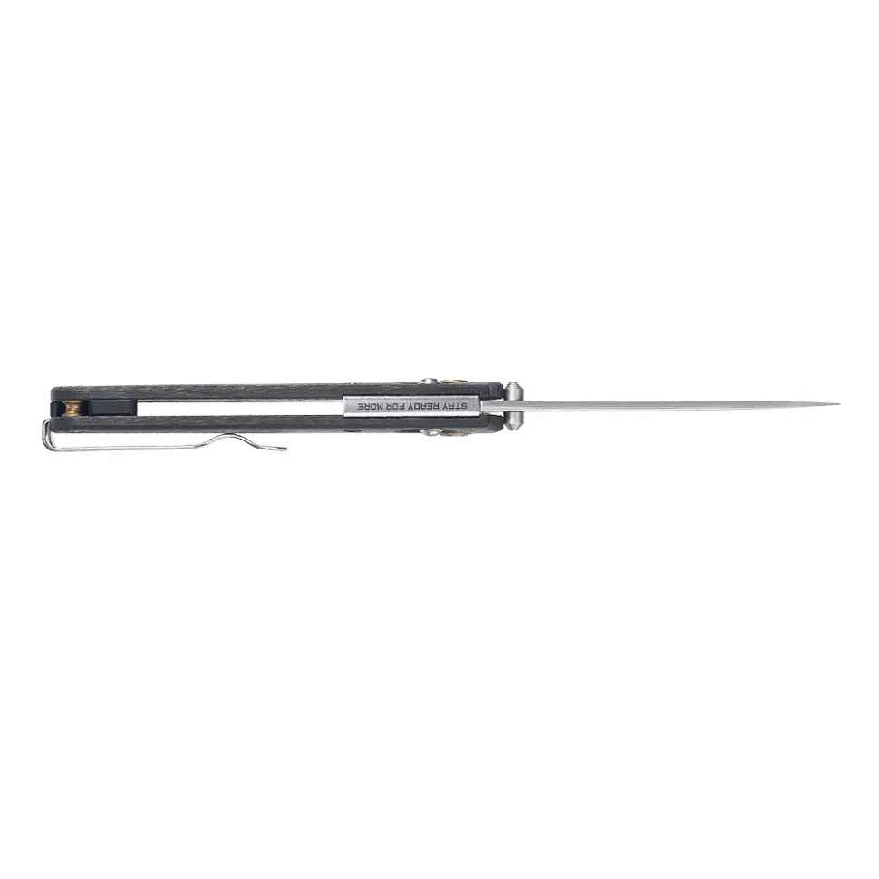 Ніж складаний туристичний SRM Medal 255L-CB2 (8.2 см) 140Cr / карбон чорний - фото 5