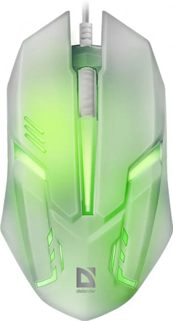 Комп'ютерна мишка Defender Cyber MB-560L 4 кн. 1200 dpi підсвітка 7 кол. біла (52561) - фото 3