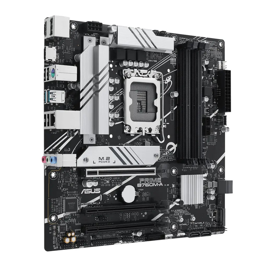 Материнская плата PRIME B760M-A-CSM s1700 B760 4xDDR5 M.2 HDMI DP mATX CSM Asus teh0019093 - фото 6