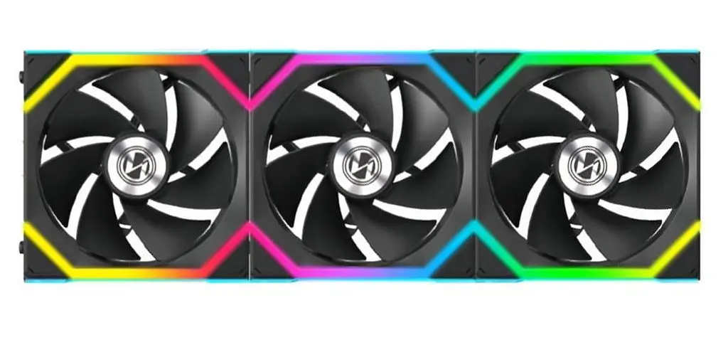 Комплект вентиляторів Lian Li Uni Fan SL Wireless 120 Reverse Blade 3 in 1 (G99.12RSL1W3B.00) Black - фото 2