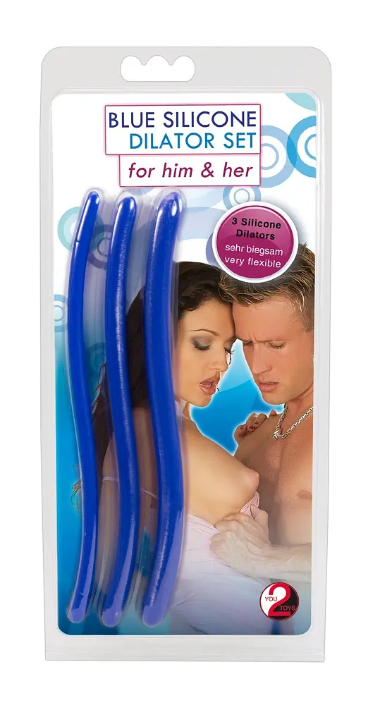 Набір уретральних стимуляторів - Blue Silicone Dilator Set - фото 3