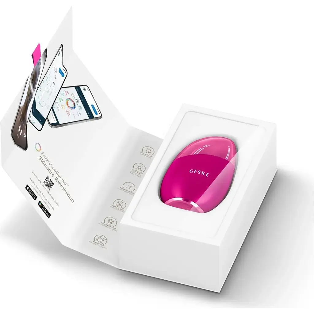 Масажер для обличчя GESKE Cool & Warm Eye and Face Massager 7в1 Magenta (HB0289) [176771] - фото 6