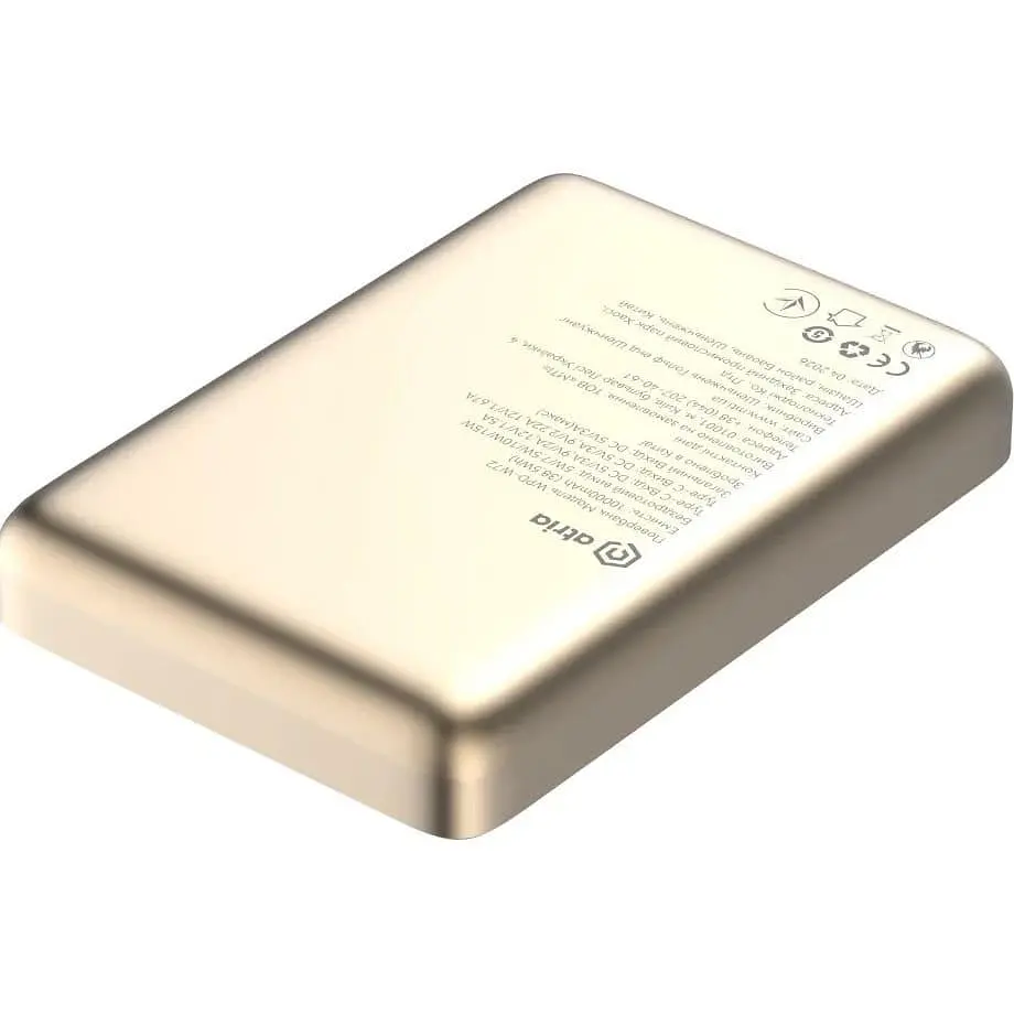 Павербанк ATRIA Magnetic Black 10 000 mAh / 15 Вт (WPD-W72G) - фото 5