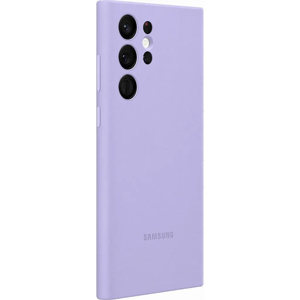 Силіконовий чохол Samsung Silicone Cover для Samsung Galaxy S22 Ultra (S908) Lavender EF-PS908TVEGRU - фото 2