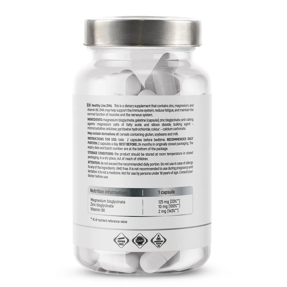 Мінеральний комплекс Sport Generation Healthy Line ZMA, 90 капсул - фото 2