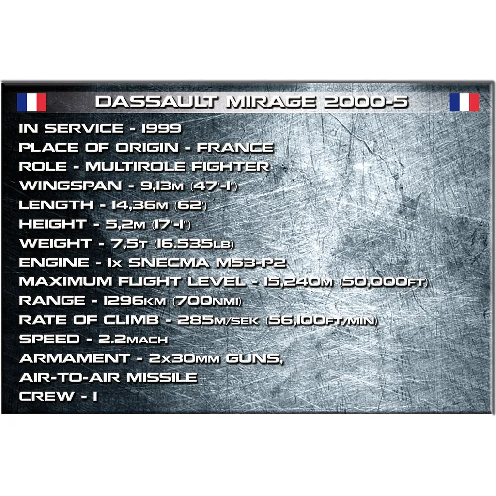 Конструктор Cobi Літак Mirage 2000-5 400 деталей (COBI-5801) - фото 10