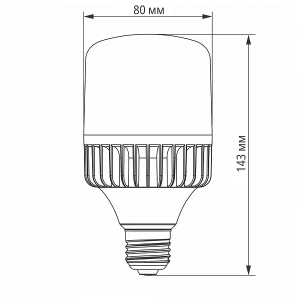 LED лампа VIDEX A80 30W E27 5000K - фото 3