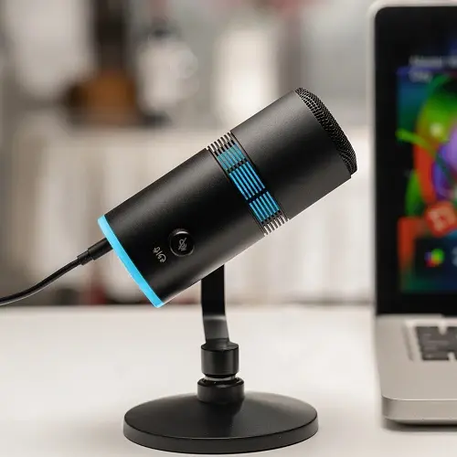 Мікрофон Thronmax V8, Black, USB, 3.5 мм jack, конденсаторний, RGB підсвічування, кабель 1.5 м (V8THRONMAX) - фото 4