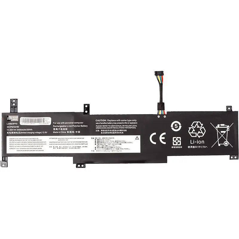Акумулятор PowerPlant для ноутбуків LENOVO IdeaPad 3 (L20M3PF0) 11.55V 3400mAh (NB482351)