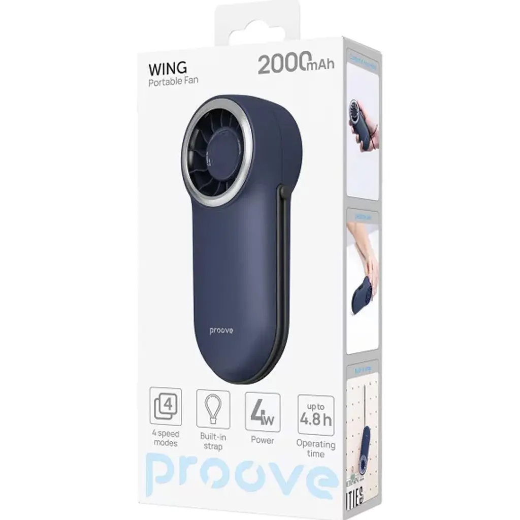 Портативний вентилятор Proove Wing Blue (PFWG04002008) [169121] - фото 5