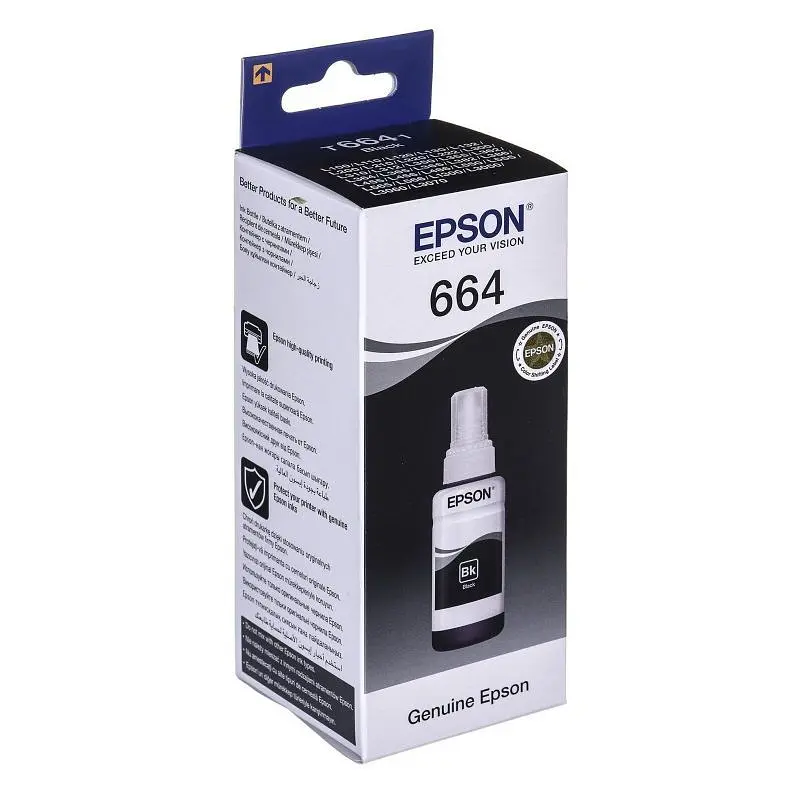 Чорнила Epson T6641 (C13T66414A) Black - фото 2