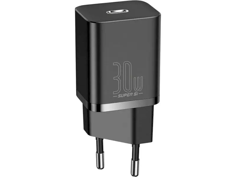 Мережевий зарядний пристрій BASEUS Super Si 30 W Black (CCSUP-J01)