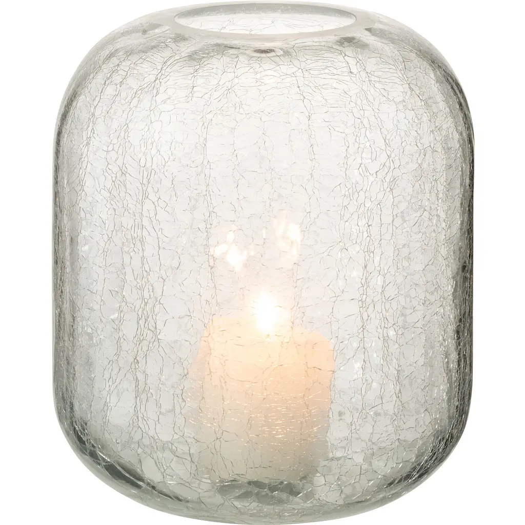 Ваза-подсвечник J-Line с эффектом разбитого стекла 17x20 см (36156) - фото 2