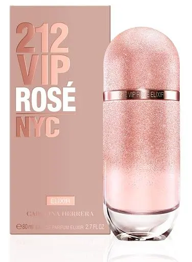 Оригінал Carolina Herrera 212 VIP Rose Elixir Тестер 80 мл Парфумована вода