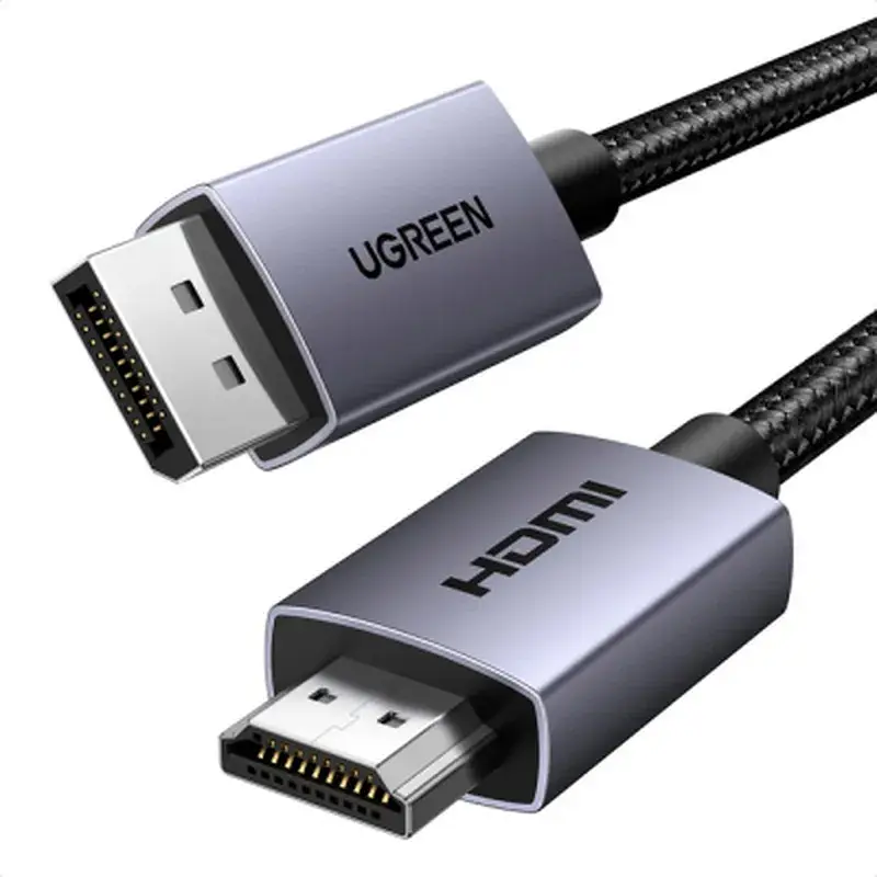 Кабель мультимедійний DisplayPort M to HDMI M 2.0m V2.0 4K30Hz DP125 black Ugreen (35842) - фото 3
