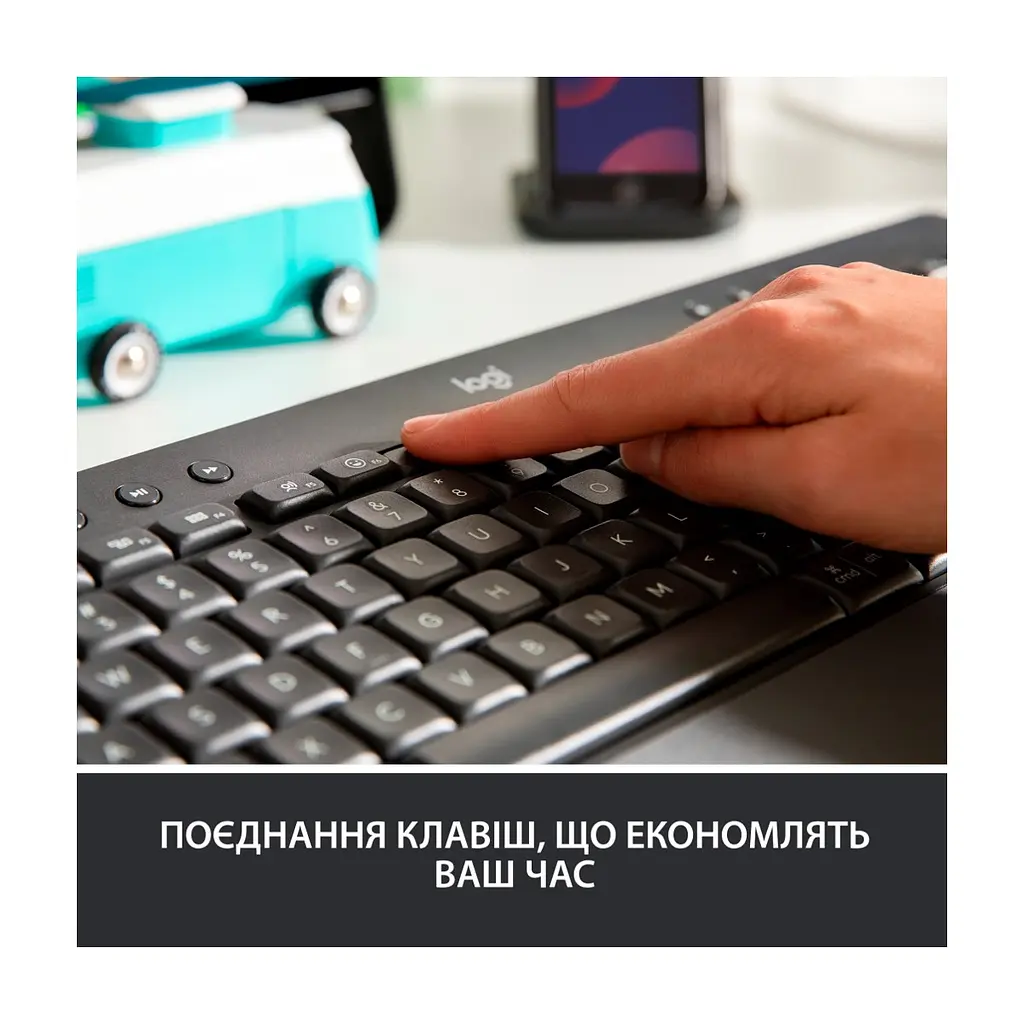 Клавіатура Logitech Signature K650 USB/Bluetooth UA Graphite (920-010945) - фото 3