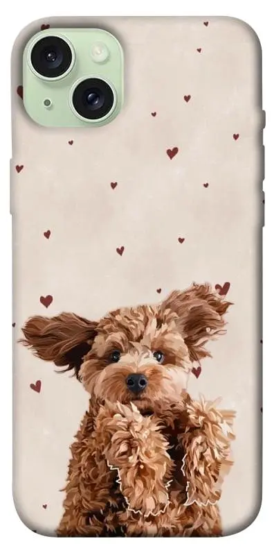 TPU чохол Demsky Сute doggy для Apple iPhone 15 Plus (6.7")