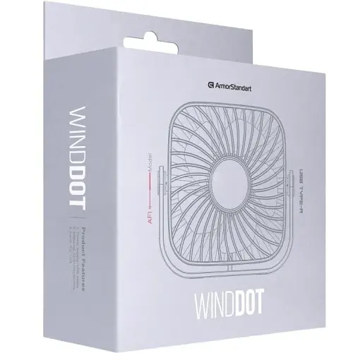USB вентилятор Armorstandart WindDot AF1 USB-A, White (ARM85146) - фото 2