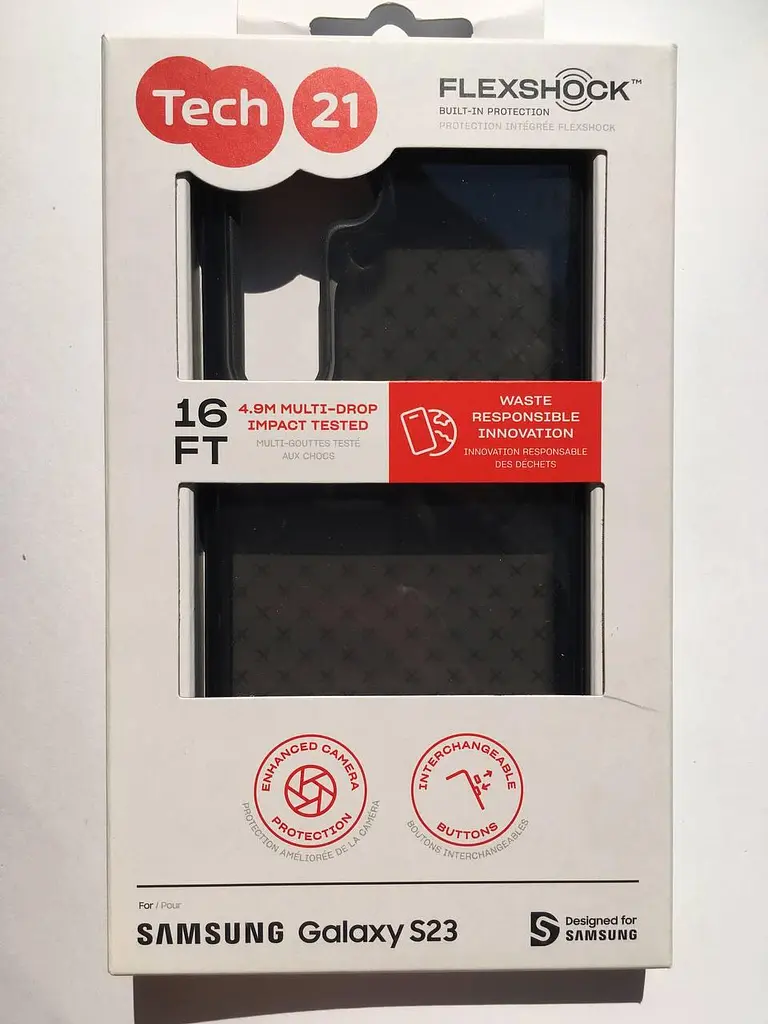 Оригінальний силконовий чохол для Samsung Galaxy S23 (S911) Tech21 Evo Check Black протиударний T21-10069 - фото 4