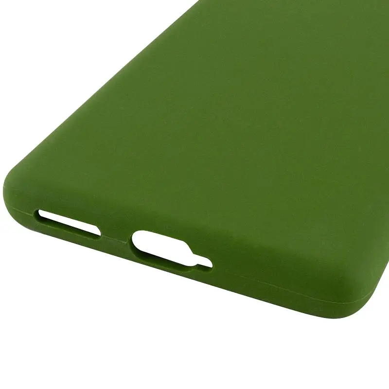 Чехол Silicone Cover Lakshmi Full Camera (AA) для Motorola Edge 50 Зеленый / Dark green - фото 5