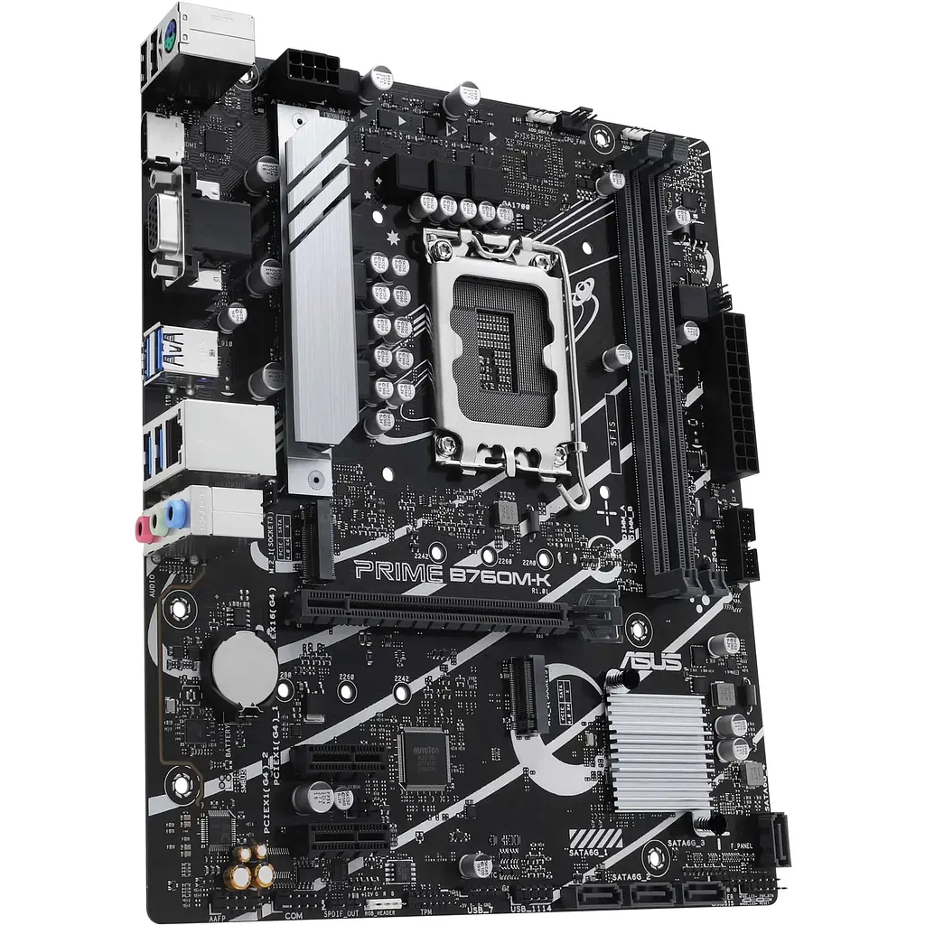 Материнська плата Asus Prime B760M-K s1700 B760 2xDDR5 M.2 HDMI D-Sub mATX - фото 3