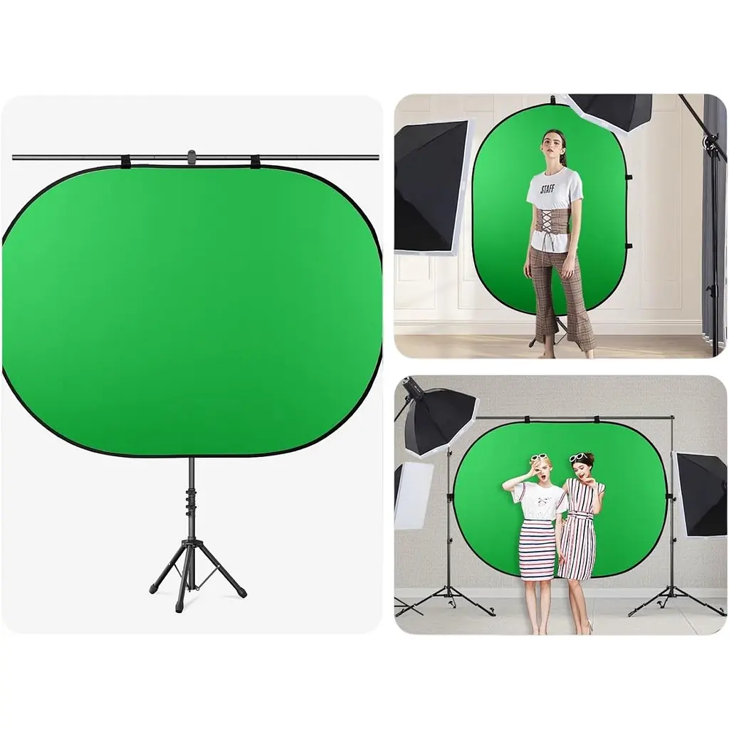Фон хромакей AC Prof CO1520 200х150cm Green/Blue [168770] - фото 4
