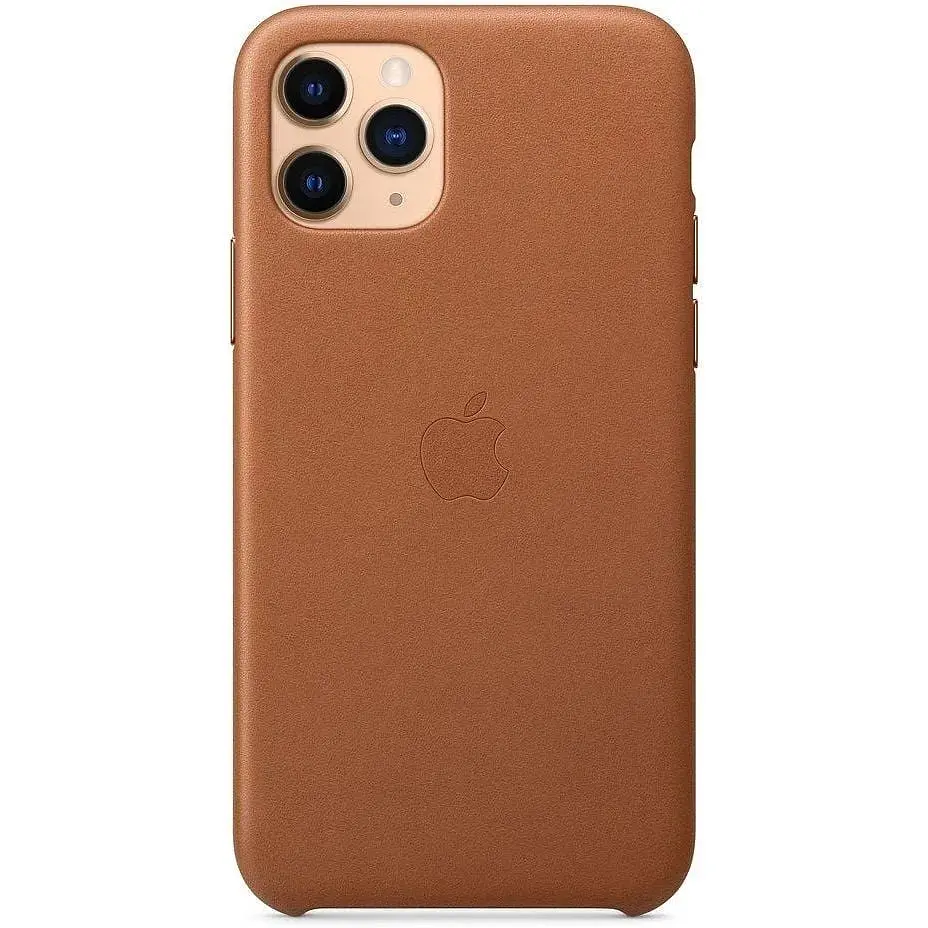 Оригінальний шкіряний чохол Apple Leather Case для iPhone 11 Pro Max (6.5") Saddle Brown (MX0D2ZM/A) - фото 9