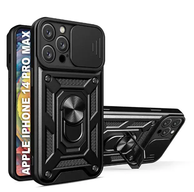 Панель BeCover Military для iPhone 14 Pro Max Black (708176) - фото 2