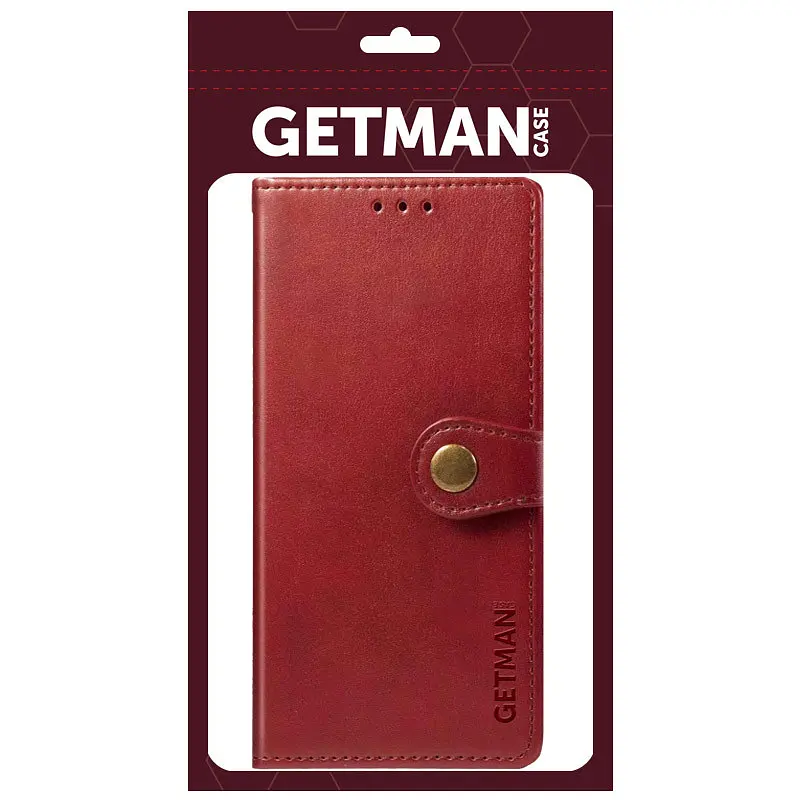 Шкіряний чохол-книжка GETMAN Gallant (PU) для Motorola Moto G05 / E15 Червоний - фото 4