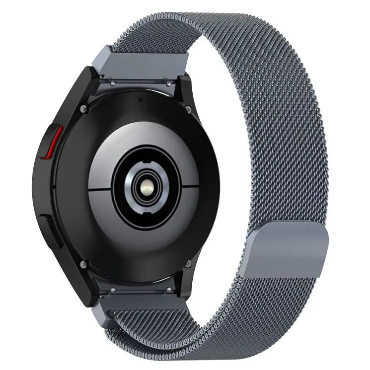 Ремінець для Samsung Galaxy Watch 4 Classic 46mm - темно-сірий Watchbands Milanese Loop ширина кріплення 20мм металевий (WB0020220446) - фото 2