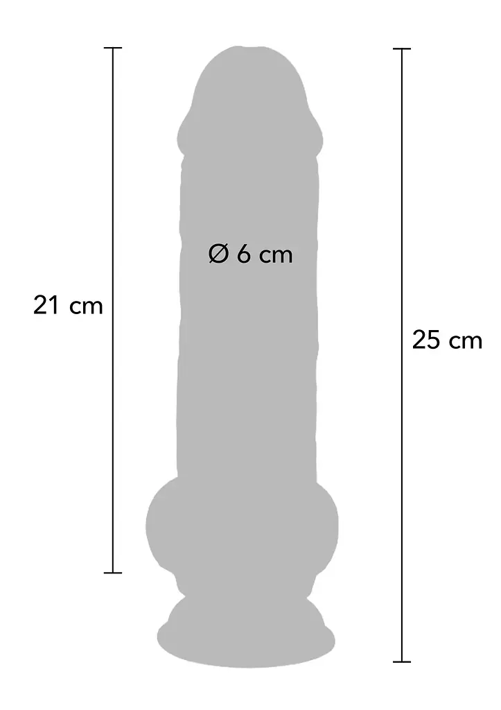 Фалоімітатор Deluxe Dual Density Thick 25 см (тілесний) - фото 2