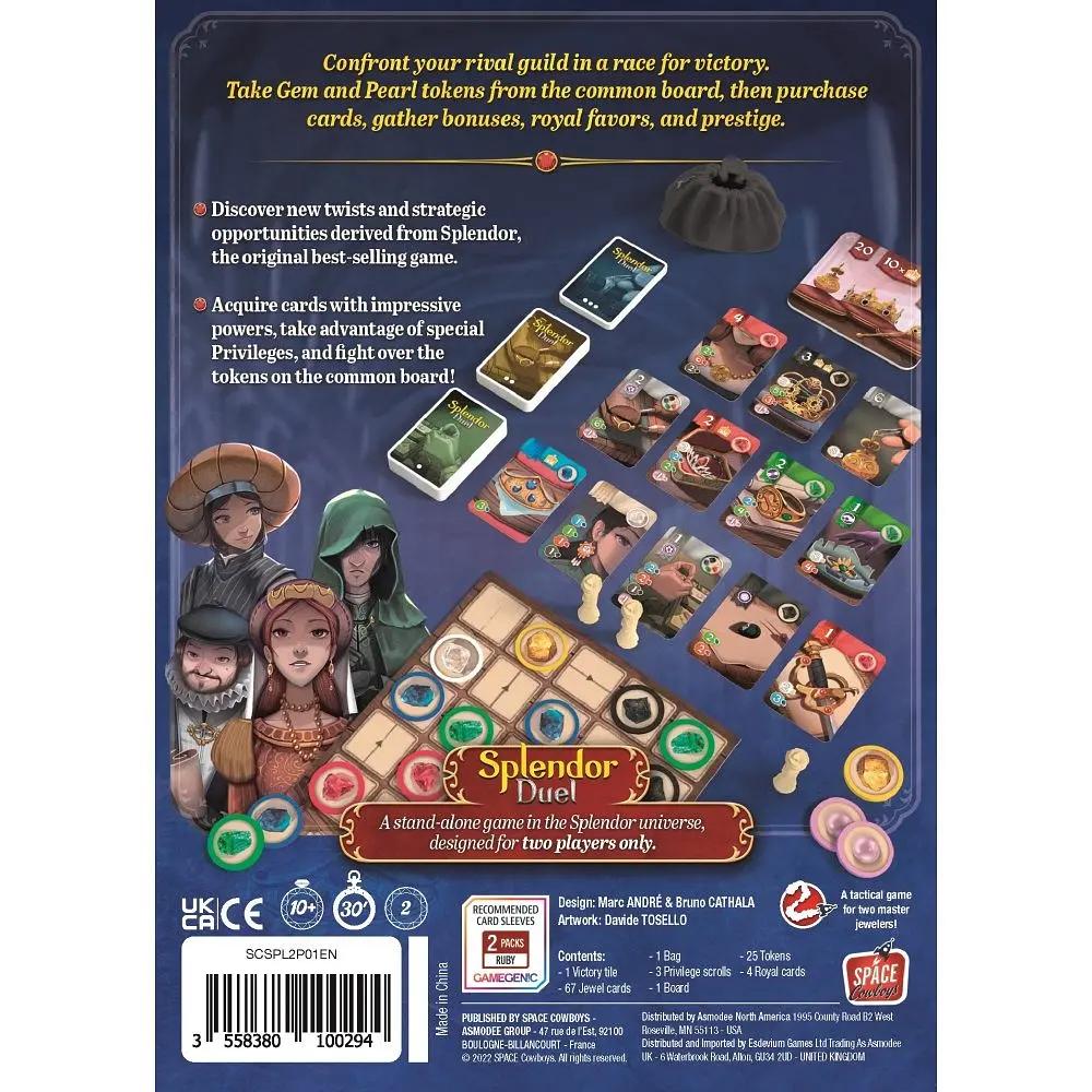 Настольная игра Asmodee Роскошь Дуэль Splendor Duel - фото 4