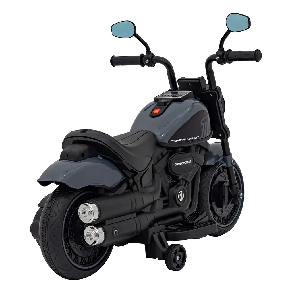 Электромотоцик Ramiz Chopper Faster 6 В, черно-красный (PA.AHL008.CR) - фото 18
