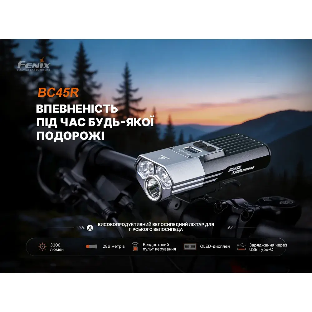 Передня велофара Fenix BC45R - фото 6