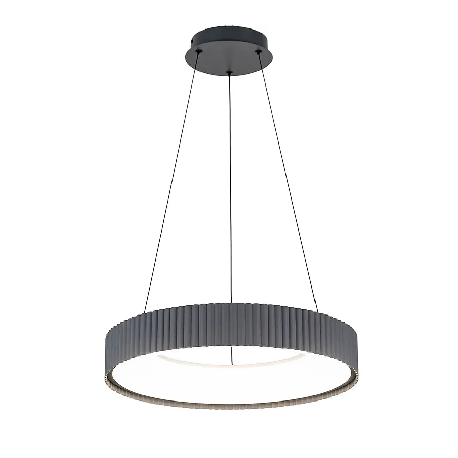 Люстра стельова LED Levistella 781P3165 (500) GY, 74W, регульована температура світла, сірий метал, сучасний стиль - фото 2
