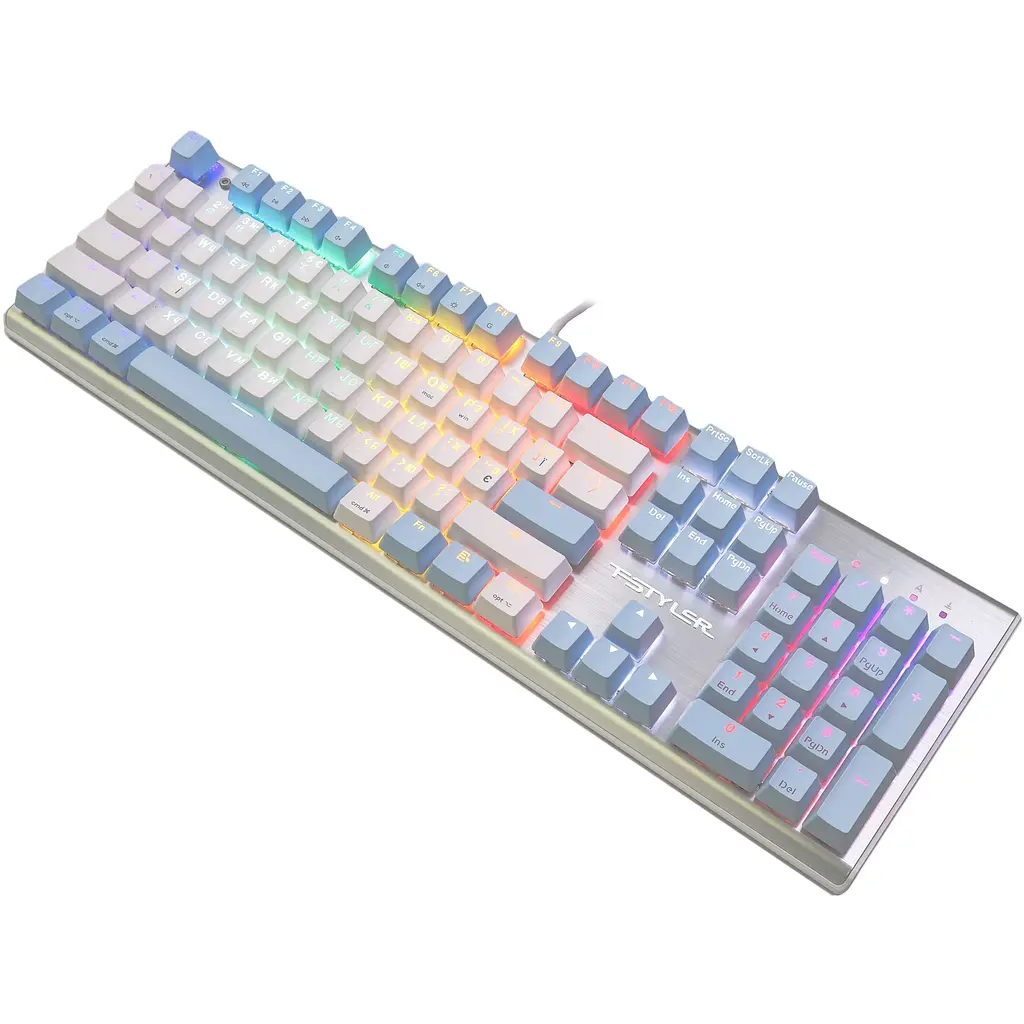 Клавіатура A4tech FS100 Fstyler Icy Blue (FS100 Icy Blue) - фото 3