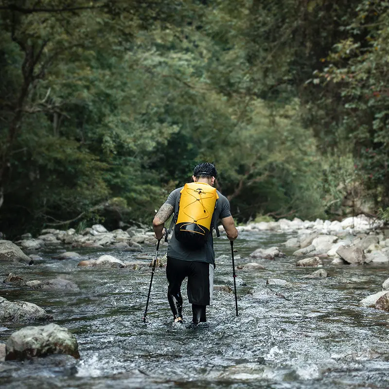Водонепроникний рюкзак Naturehike NH21FSB04 40л (Жовтий) - фото 5