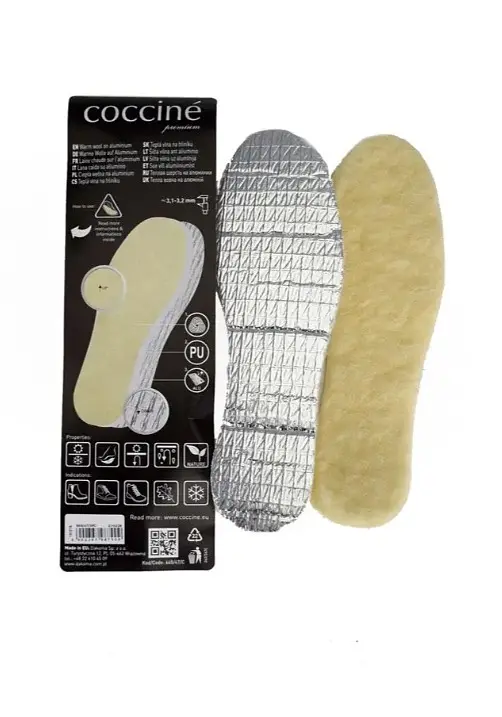Устілки Coccine Wool On Aluminium Extra зимові вовняні з фольгою, термо, 3 мм. Розмір 40 - фото 2