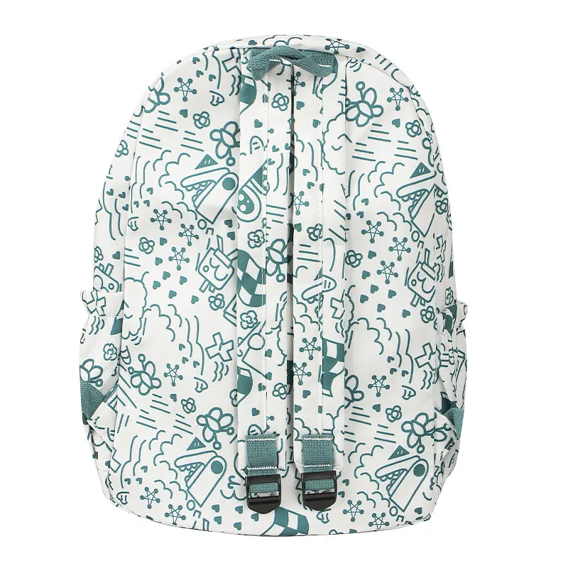 Рюкзак підлітковий No Brand 5154 31х13 см White-Green 13081-84482 - фото 6