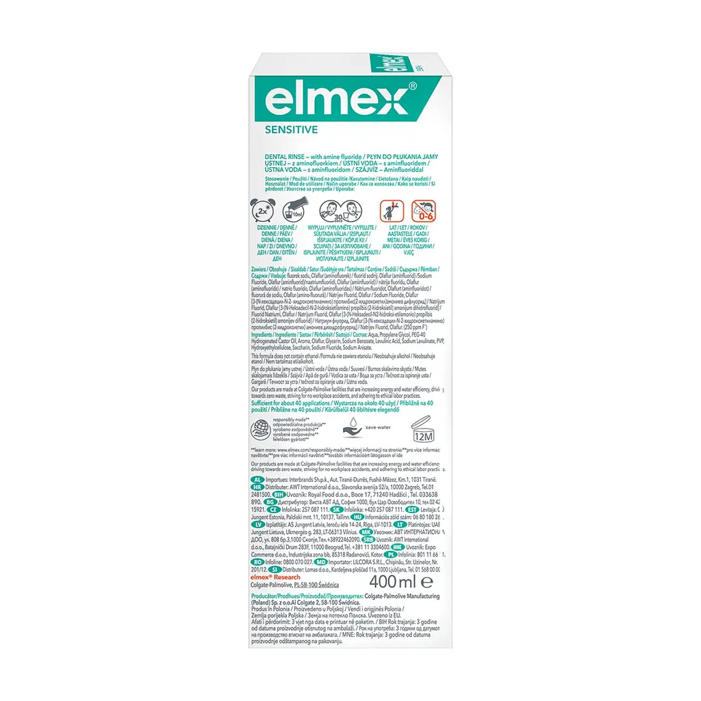 Ополіскувач для порожнини рота Elmex Sensitive Plus 400 мл (7610108065370) - фото 6