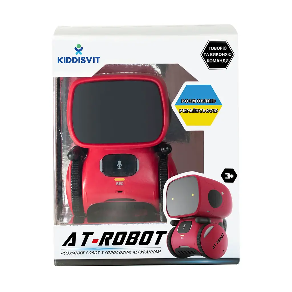 Інтерактивна іграшка AT-Robot робот з голосовим управл.червоний, укр (AT001-01-UKR) - фото 2