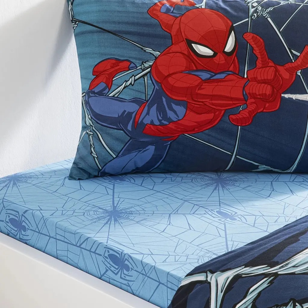 Підлітковий комплект Disney Spiderman Rise Ранфорс / простирадло на резинці Tac pbe0051157 - фото 3