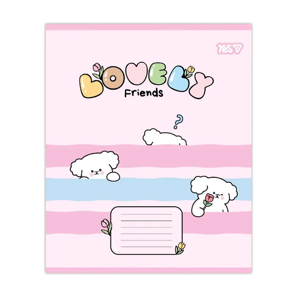 Зошит Yes Lovely Friends А5 12 аркушів коса лінія (768644), в асортименті - фото 3