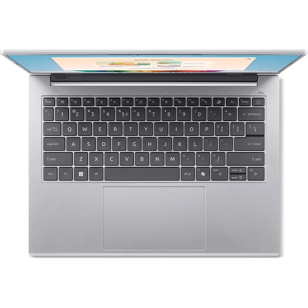 Ноутбук ACER Aspire 14 AI A14-53M-7898, (NXJLHEX003), процесор Intel Core Ultra 7 256 В (до 4,8 ГГц), 14-дюймовий WUXGA-дисплей, 16 ГБ, SSD 512 ТБ, відеокарта Pure Silver - фото 3