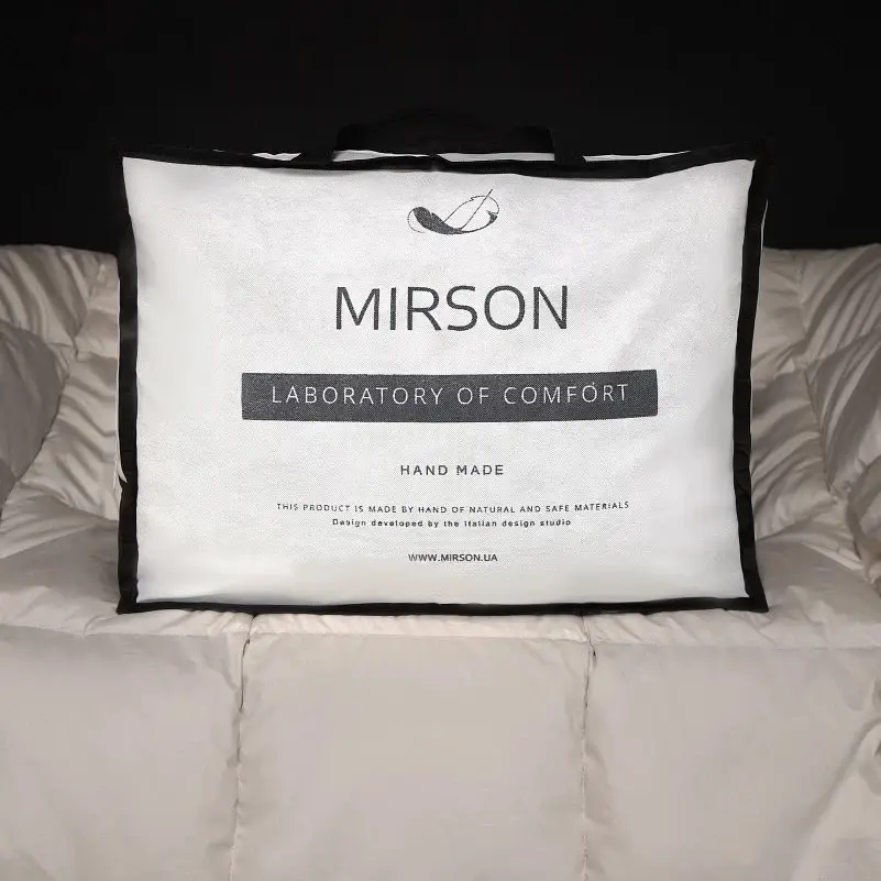 Набір MirSon пуховий №9521 Silver Cloud зима ковдра 200х220 см + 2 подушки сірий (2200010805307) - фото 12