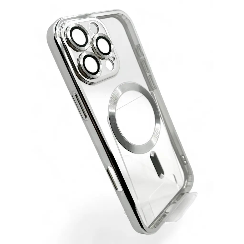 Чохол до мобільного телефона BeCover TPU Chrome Case (MagSafe) для Apple iPhone 16 Pro Silver (712083) - фото 2