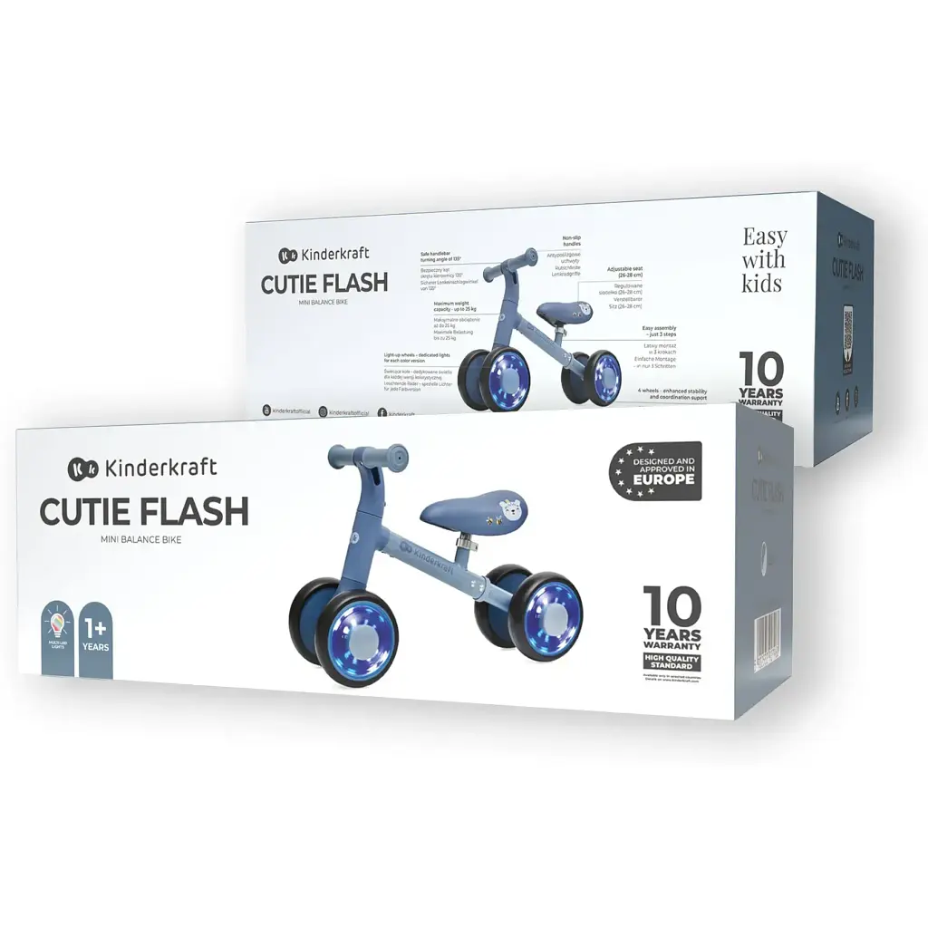 Каталка-біговел Kinderkraft Cutie Flash Blue (KRCUFL00BLU0000) - фото 6