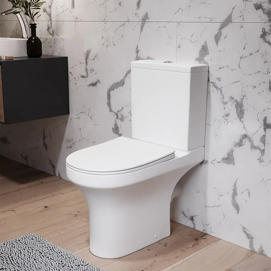 Унитаз-компакт FlashClean Am.Pm Tender с сиденьем микролифт белый C45A8800SC, Белый - фото 2