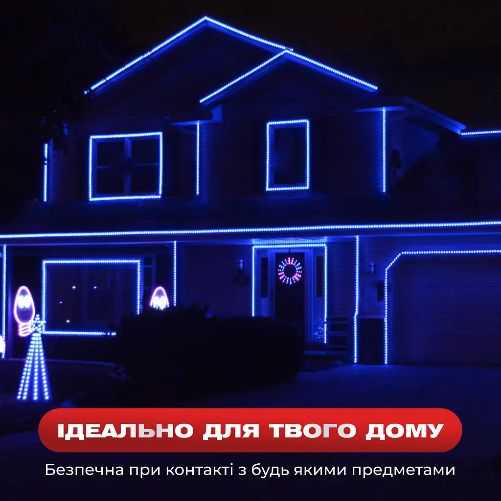 Гирлянда GarlandoPro Дюралайт уличная 240 LED длина 7 м морозостойкая, синий (DR10МBL) - фото 2
